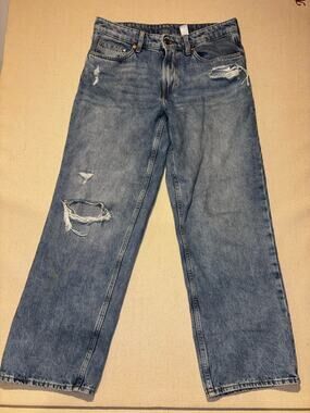 &Denim Jeans size 6 low waist baggy